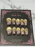 Fairly Dust Flowers Nails