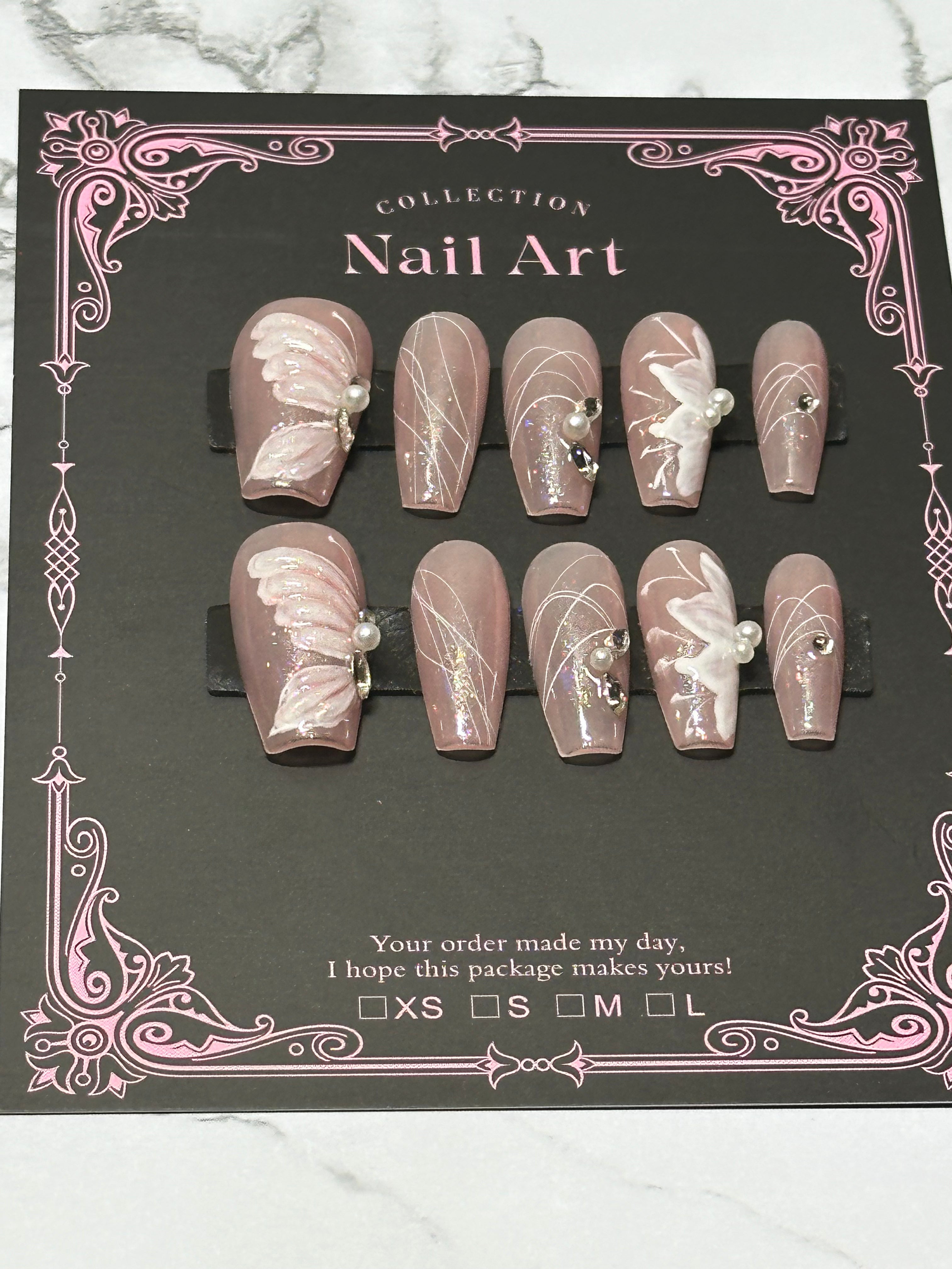 Pink nail