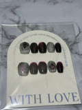 Midnight sparkle nail