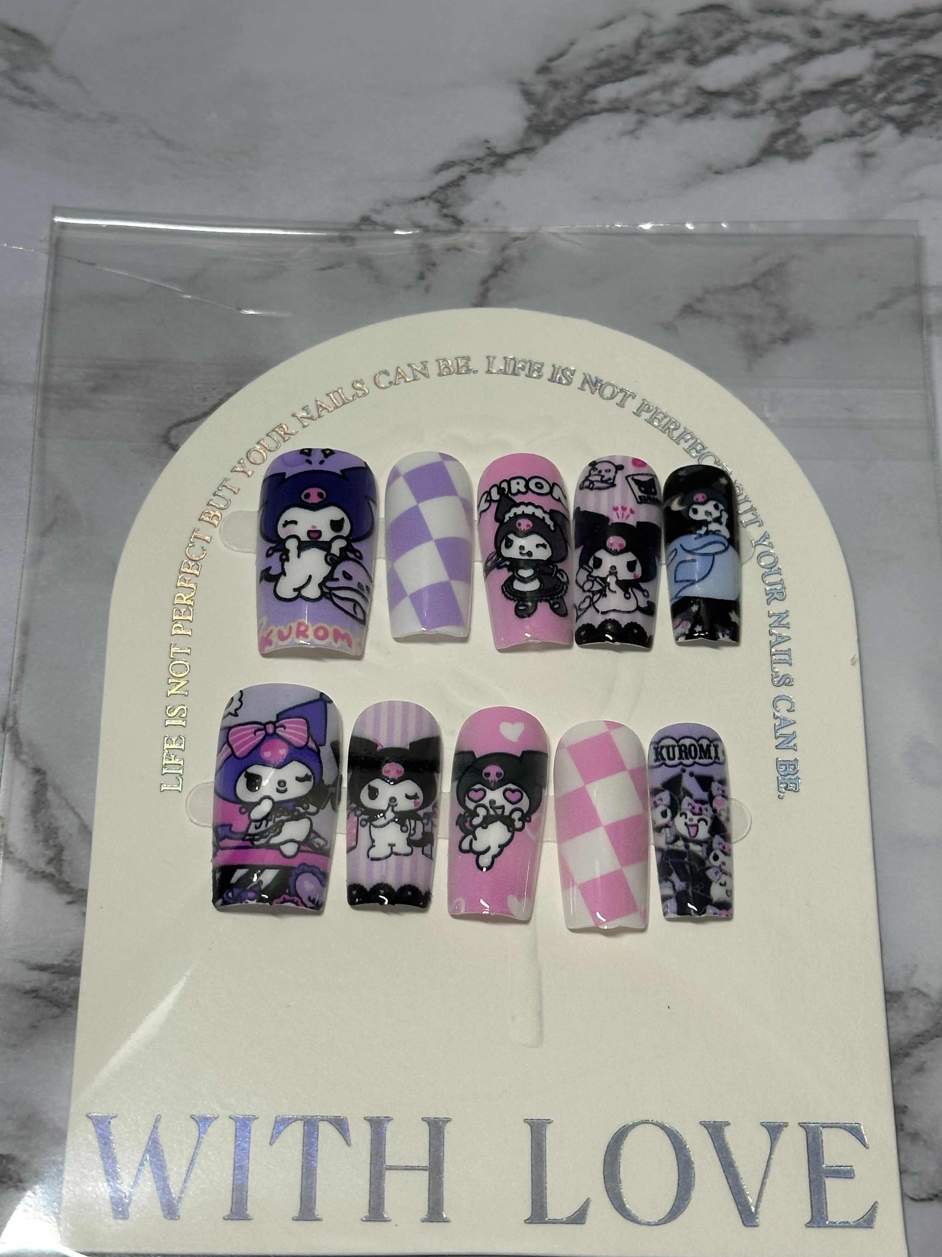 Hello kitty nail