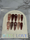 Heartfelt glam nail