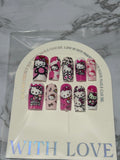 Hello kitty nail