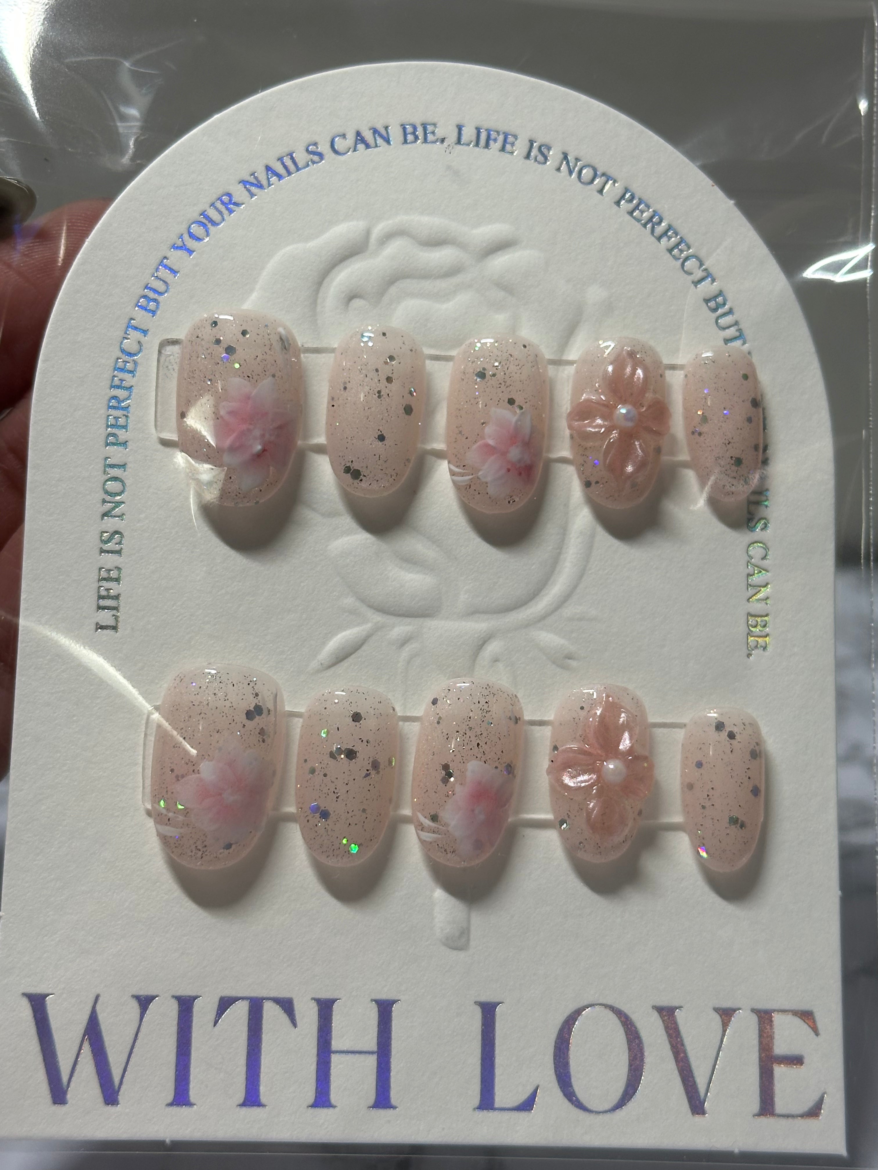 Light pink nail