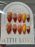 Tiger lily pop nail