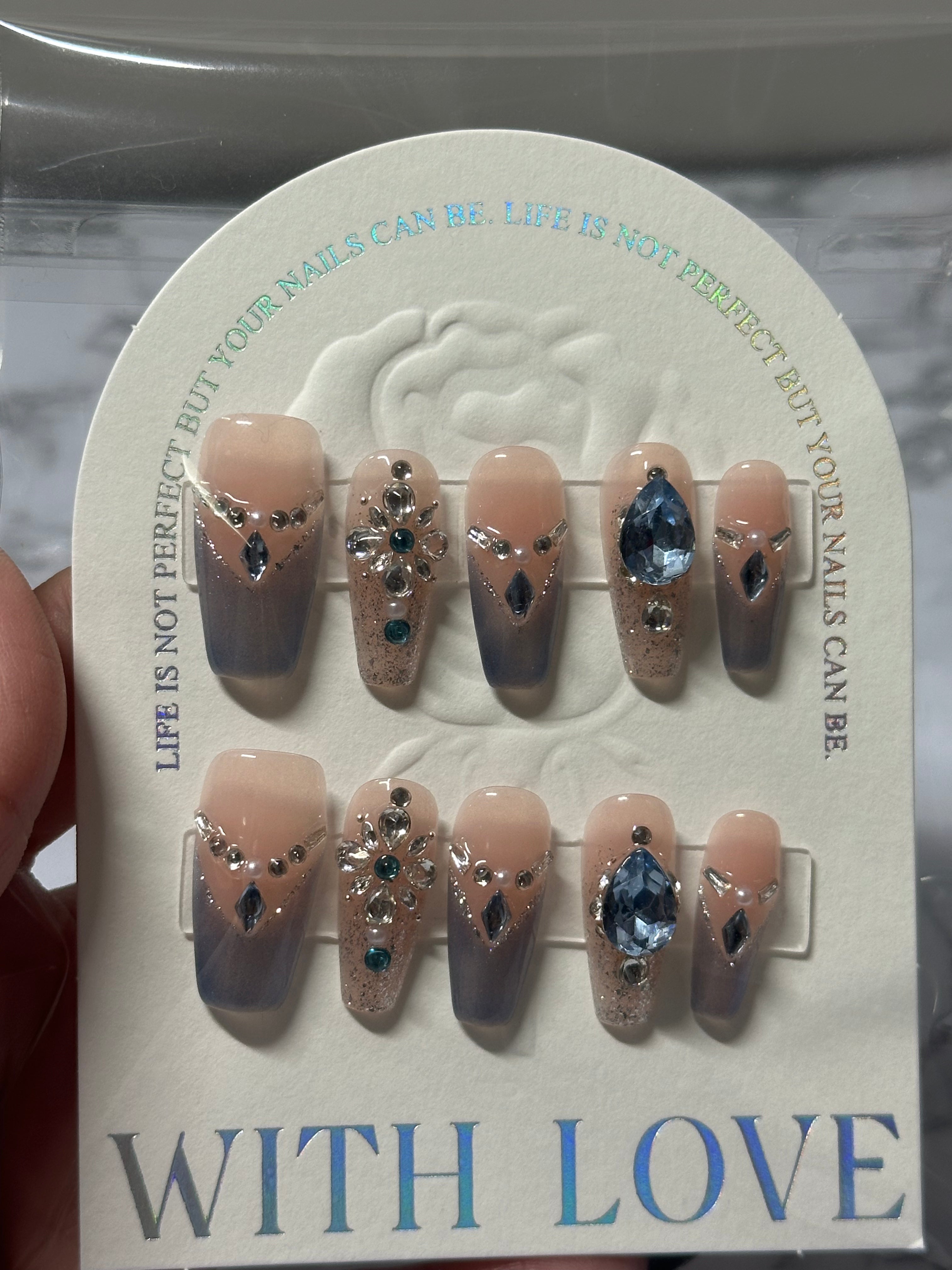 Blue nail